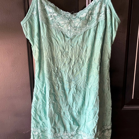 Turquoise Maurices lace cami - Picture 4 of 5